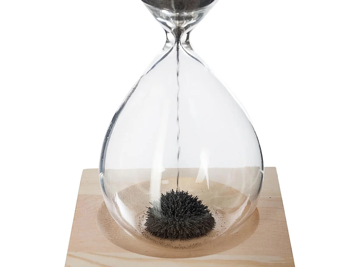 Sablier Déco "Magnétique" 15cm Noir
