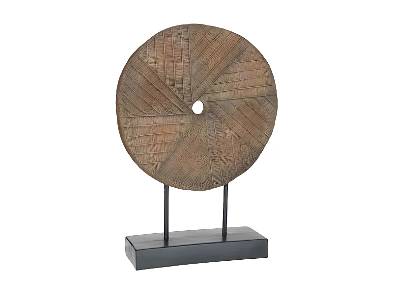 Cercle Déco sur Pied "Joan" 63cm Marron