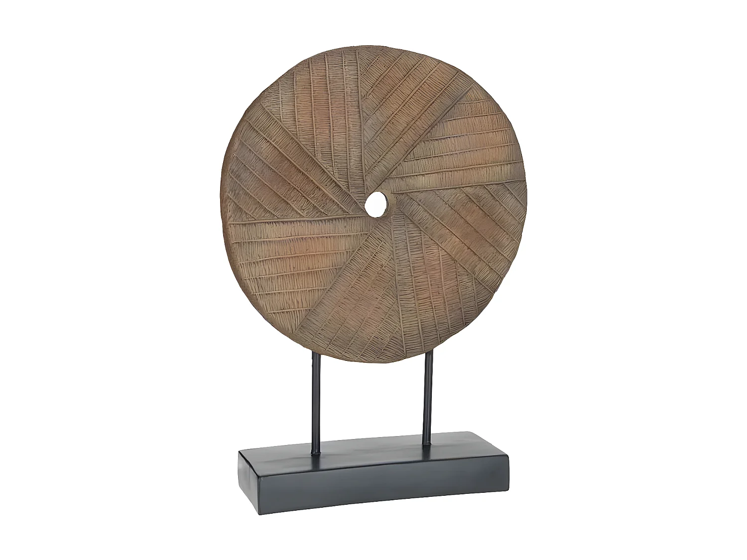 Cercle Déco sur Pied "Joan" 63cm Marron