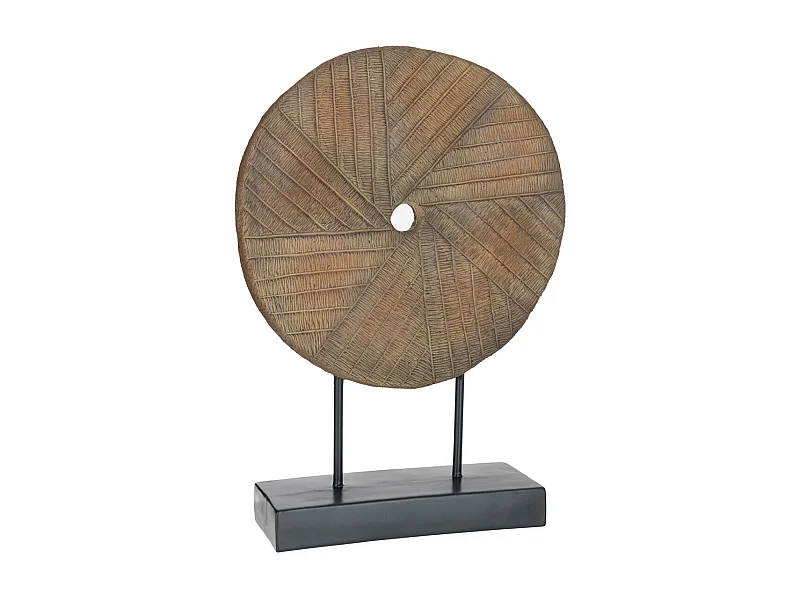 Cercle Déco sur Pied "Joan" 63cm Marron