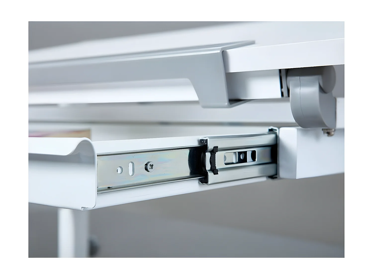 Bureau Inclinable 1 Tiroir "Evan" 110cm Blanc