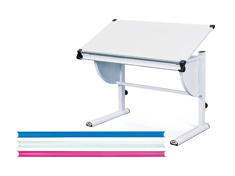 Bureau Enfant Inclinable "Lomi" 110cm Blanc