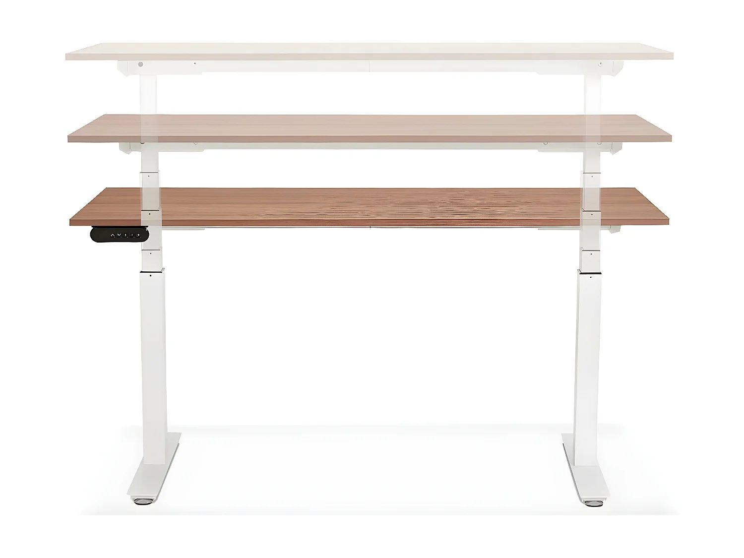 Bureau Design Réglable "Électrique" 160cm Noyer