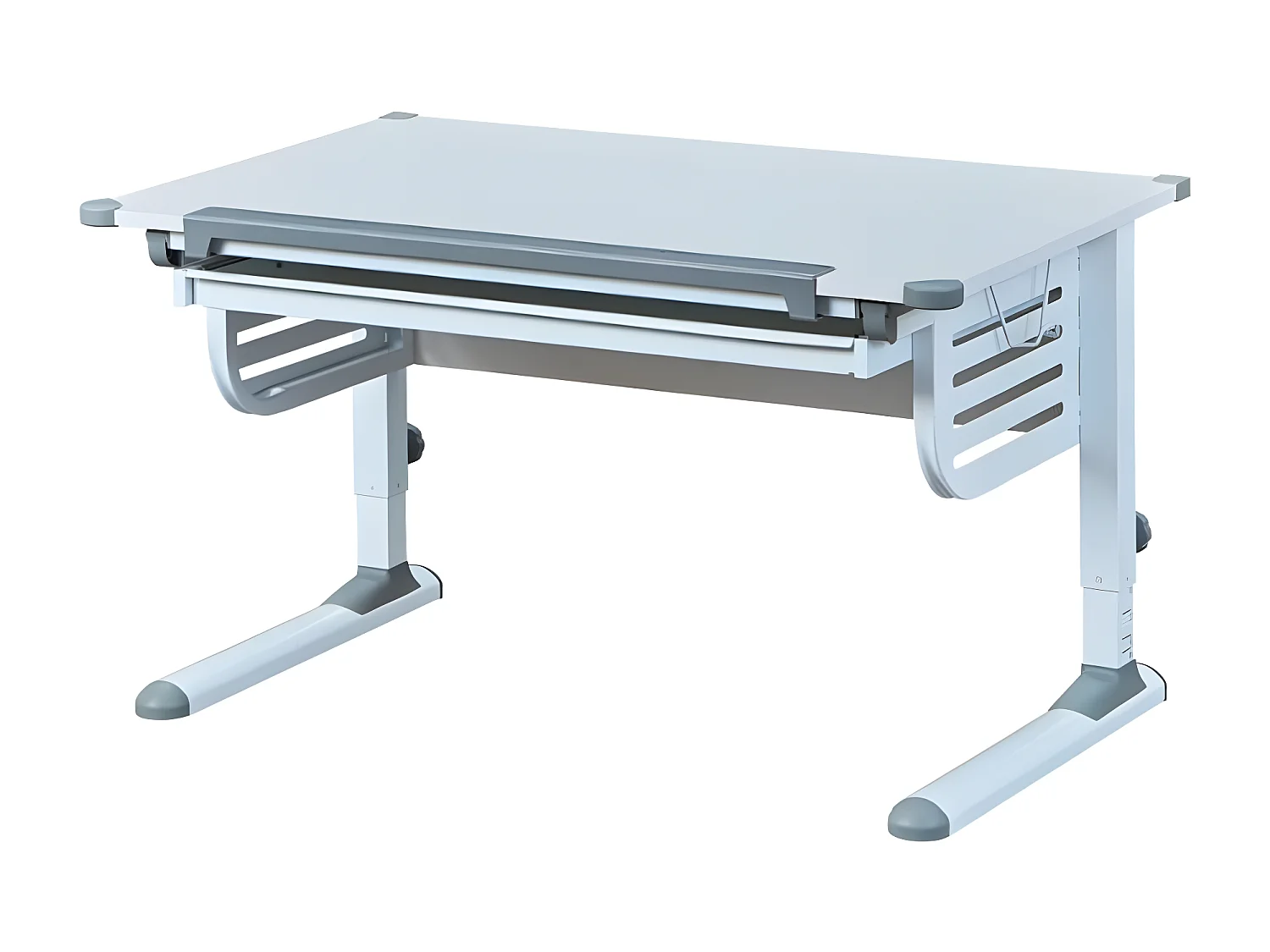 Bureau Inclinable 1 Tiroir "Ulrik" 110cm Blanc