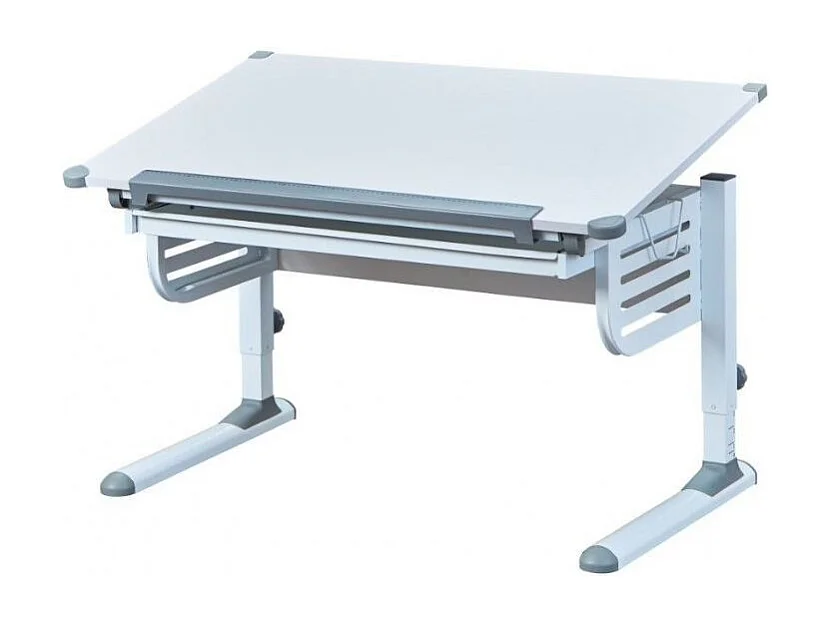 Bureau Inclinable 1 Tiroir "Ulrik" 110cm Blanc