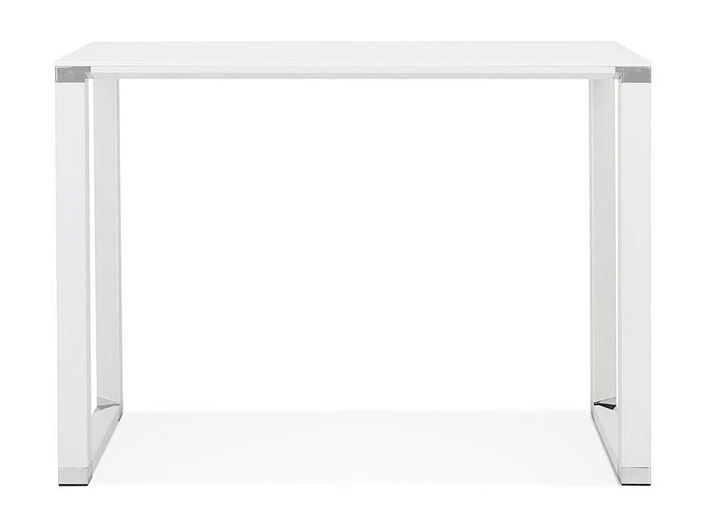 Bureau Design en Verre "Zaho" 140cm Blanc