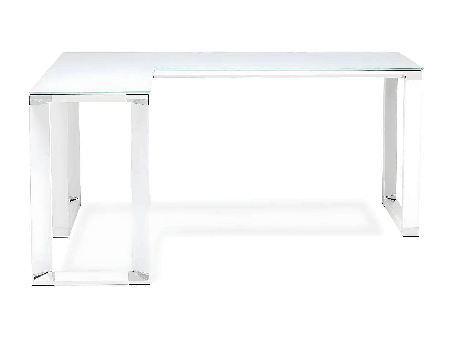 Bureau d'Angle Design "Hovik" 170cm Blanc