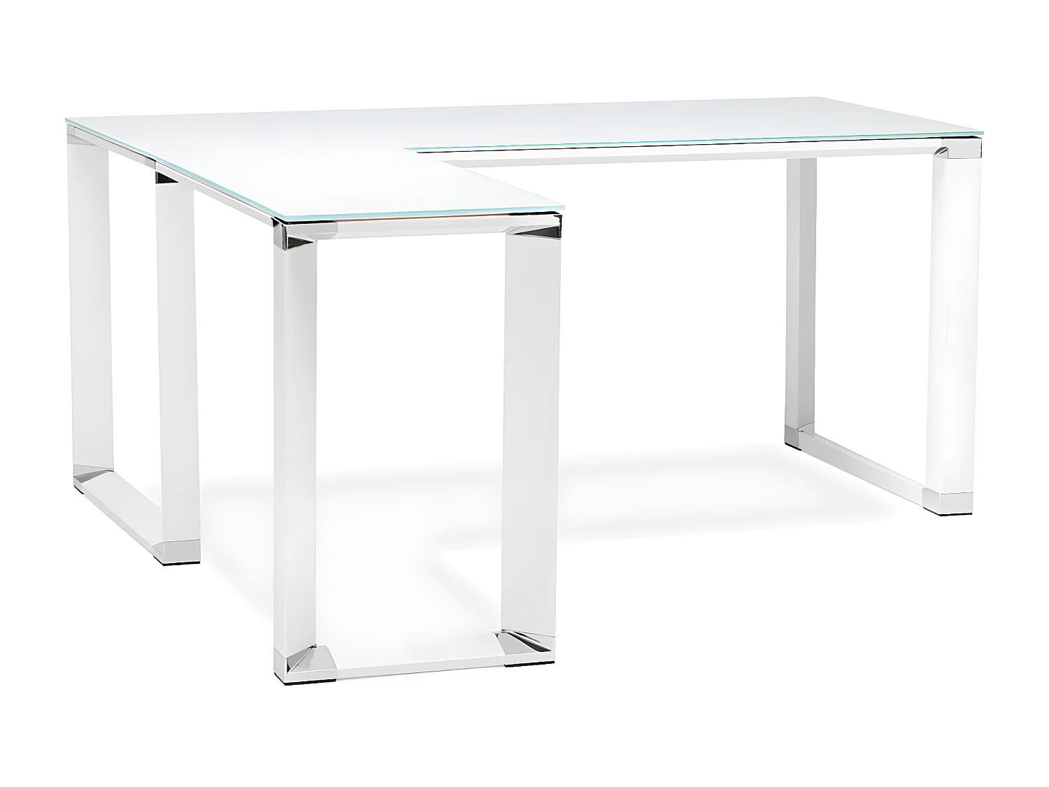 Bureau d'Angle Design "Hovik" 170cm Blanc