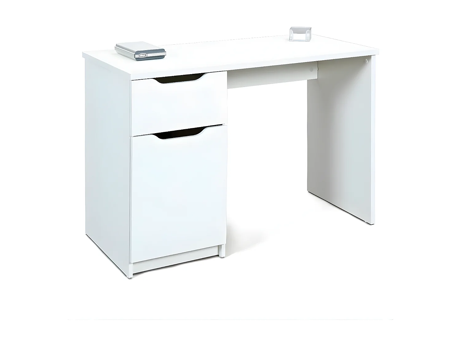 Bureau Design 1 Porte "Tilda" 115cm Blanc