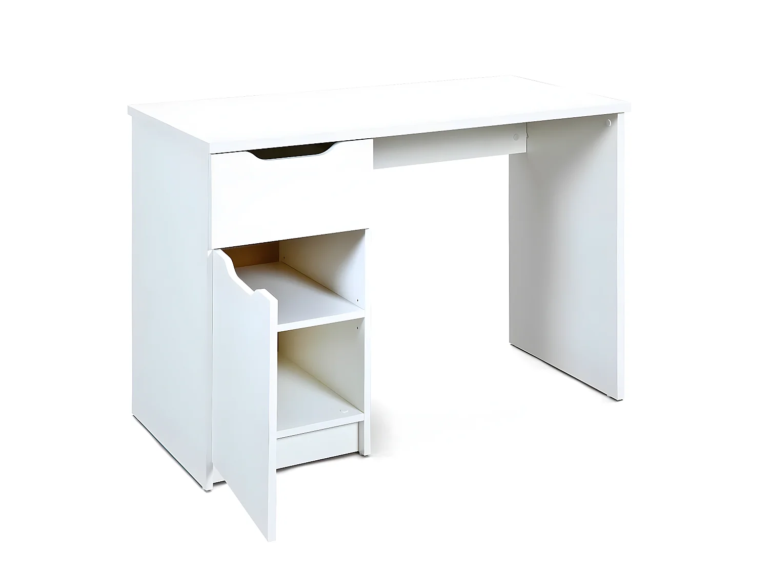 Bureau Design 1 Porte "Tilda" 115cm Blanc