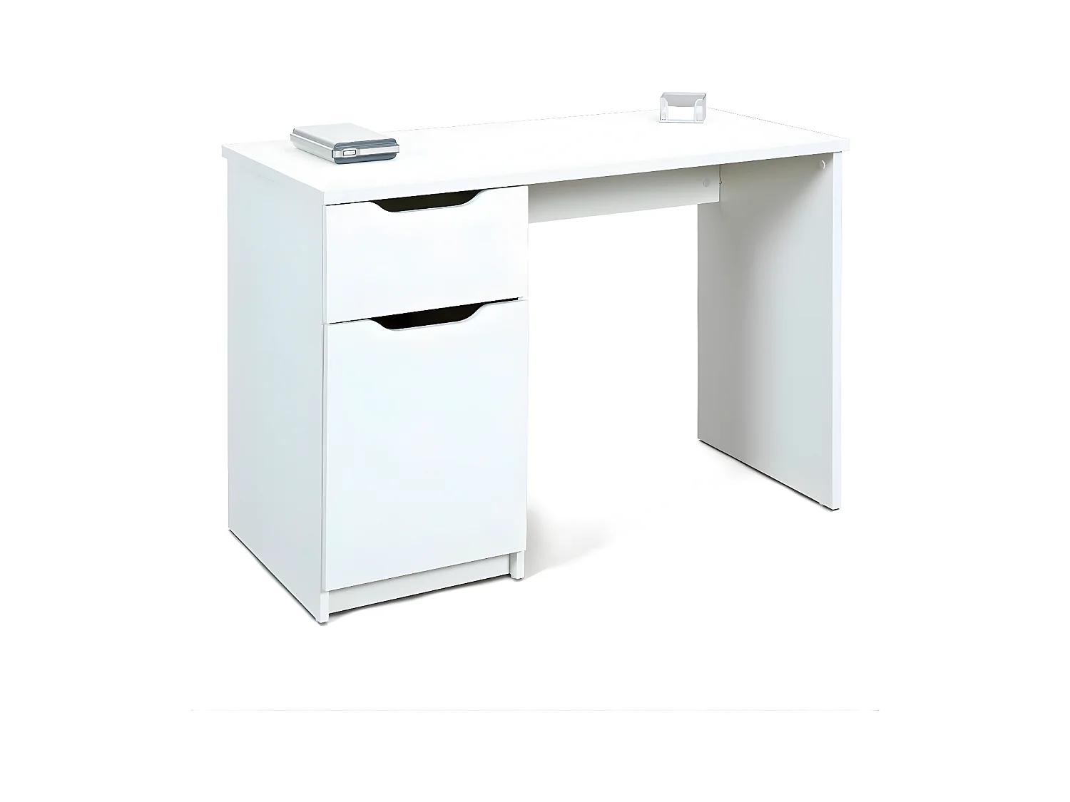 Bureau Design 1 Porte "Tilda" 115cm Blanc