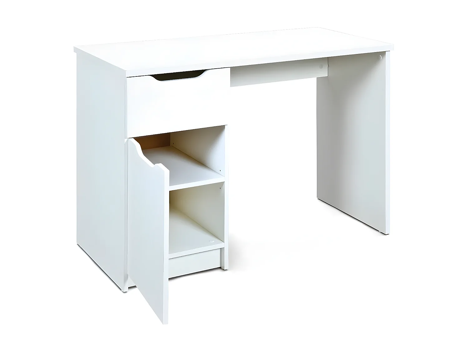 Bureau Design 1 Porte "Tilda" 115cm Blanc