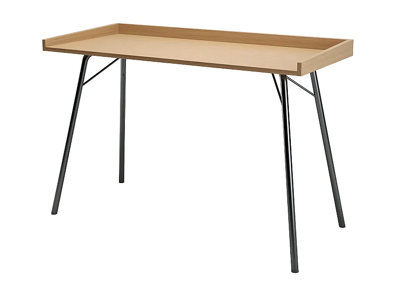 Bureau Design en Bois "Rayburn" 115cm Naturel