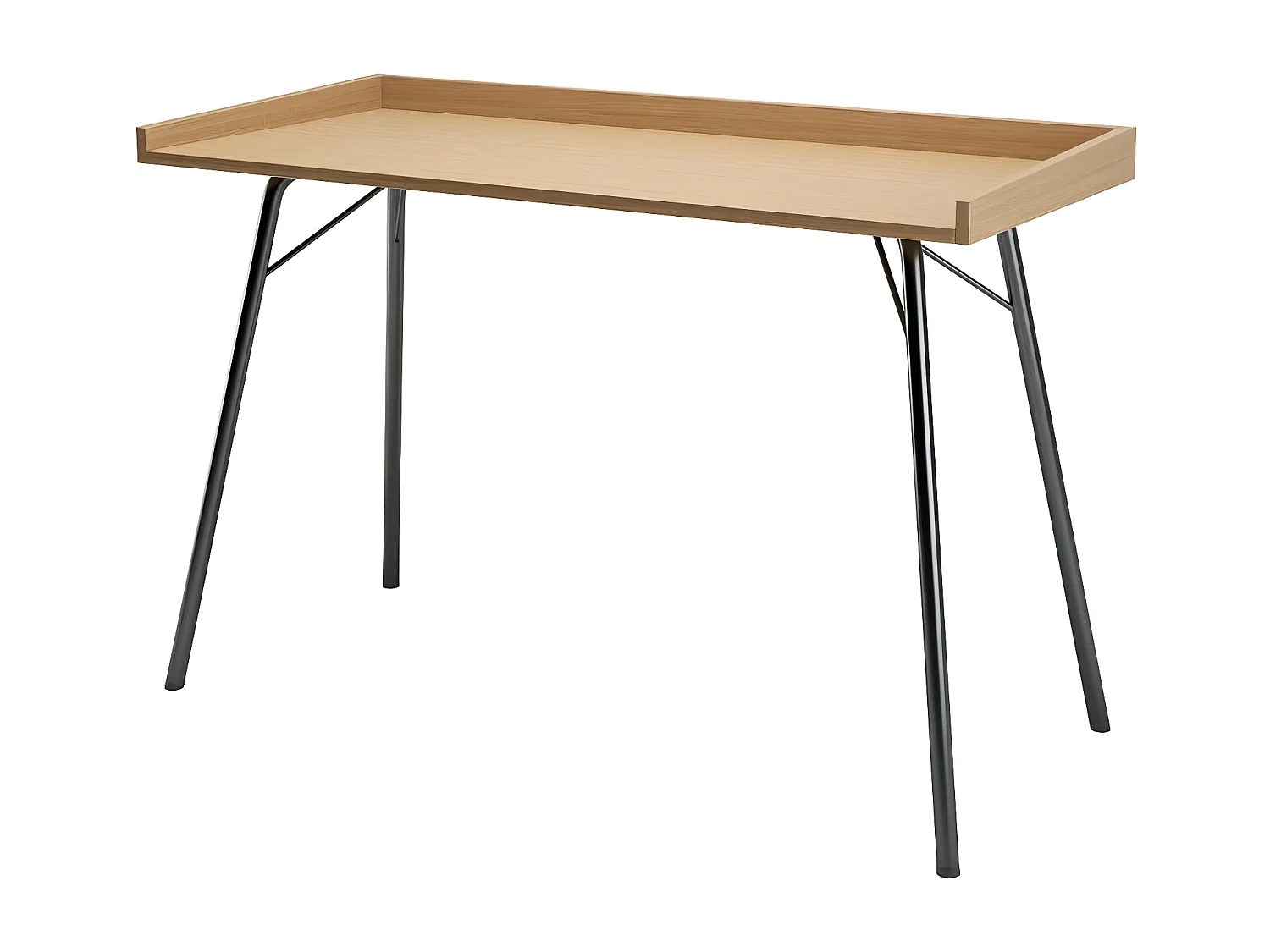 Bureau Design en Bois "Rayburn" 115cm Naturel