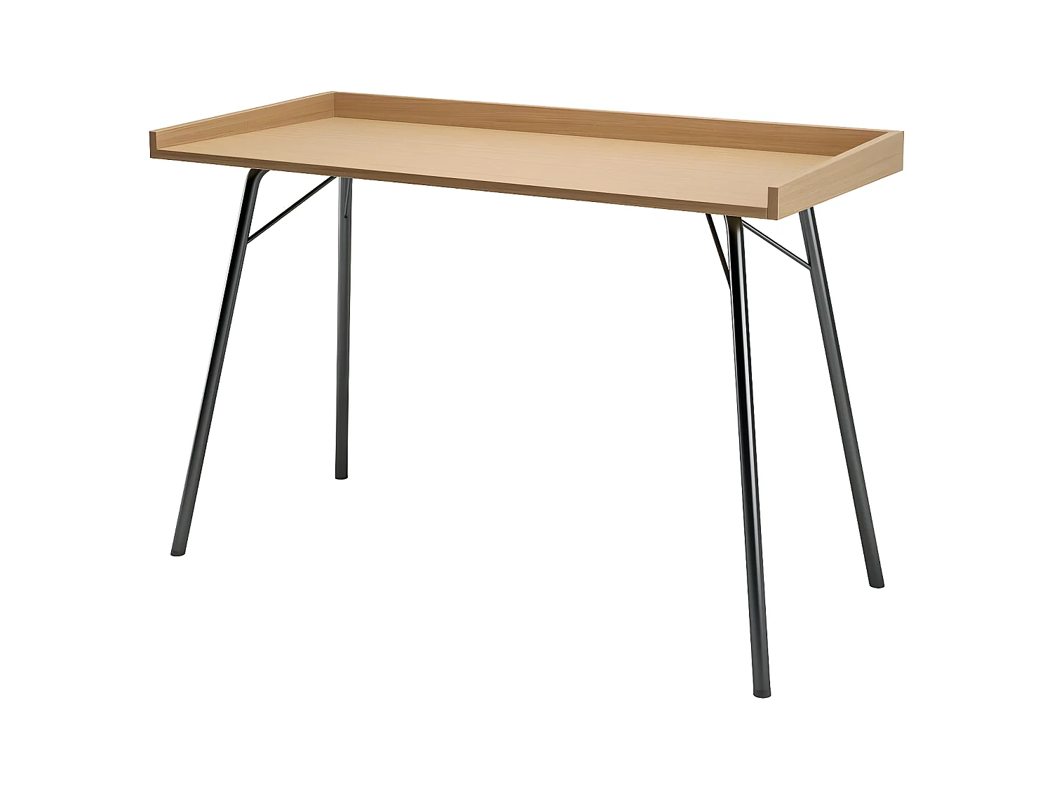 Bureau Design en Bois "Rayburn" 115cm Naturel