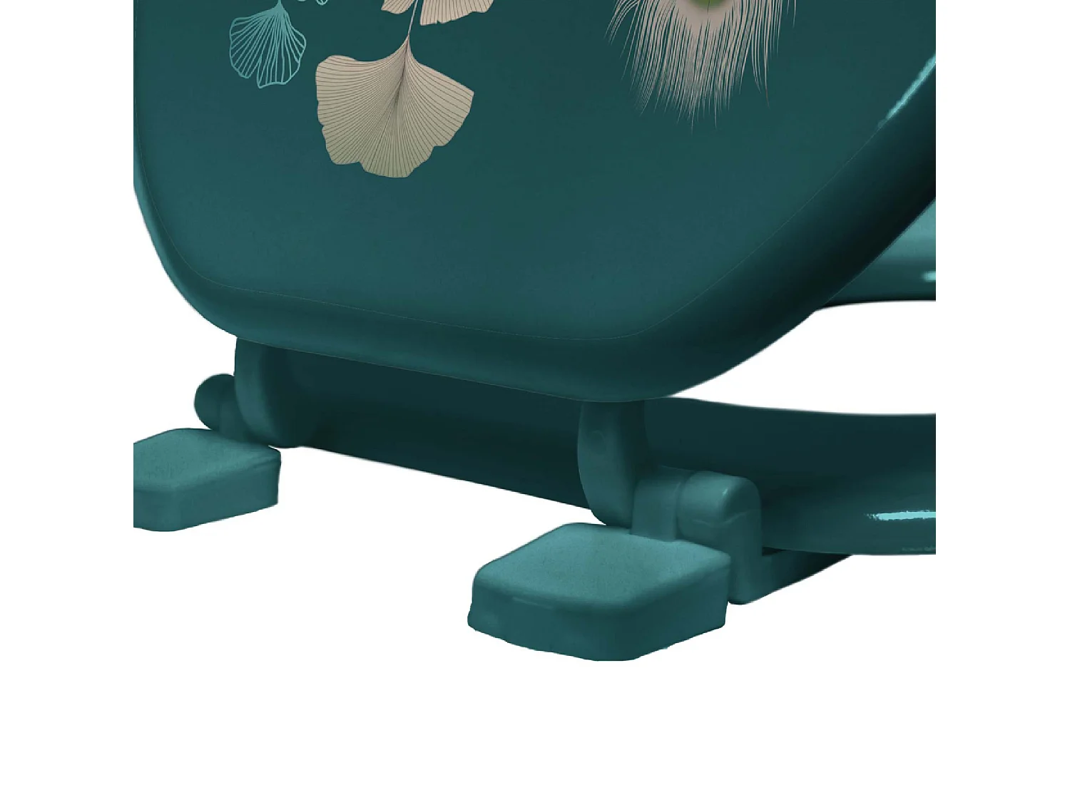 Abattant WC Imprimé "Ginkoblue" 47cm Vert