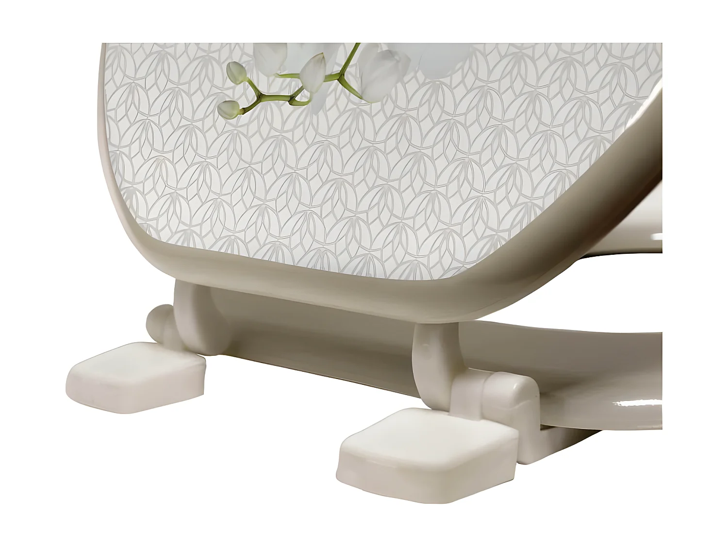 Abattant WC Imprimé "Azia" 47cm Naturel