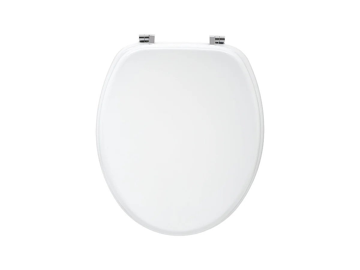 Abattant WC en Bois "Luxe" 43cm Blanc