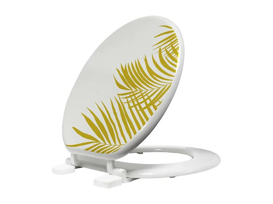 Abattant WC Imprimé "Orbella" 47cm Blanc