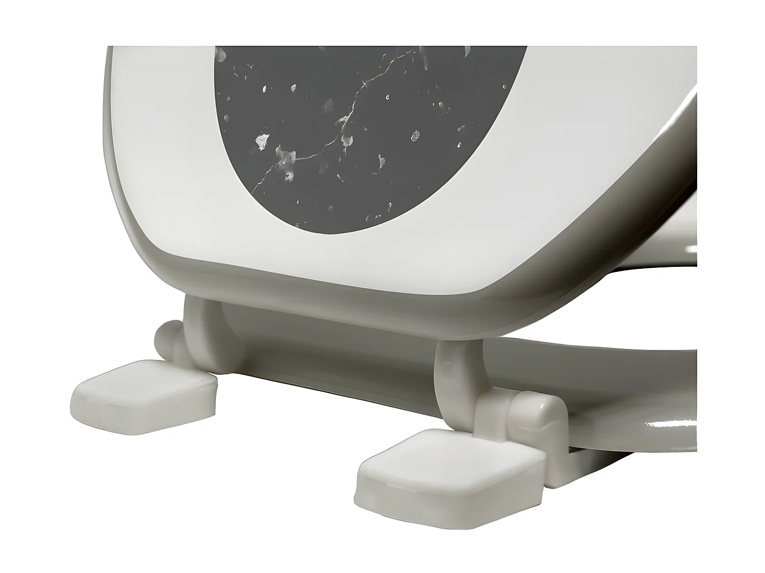 Abattant WC Imprimé "Geomarbre" 47cm Bleu