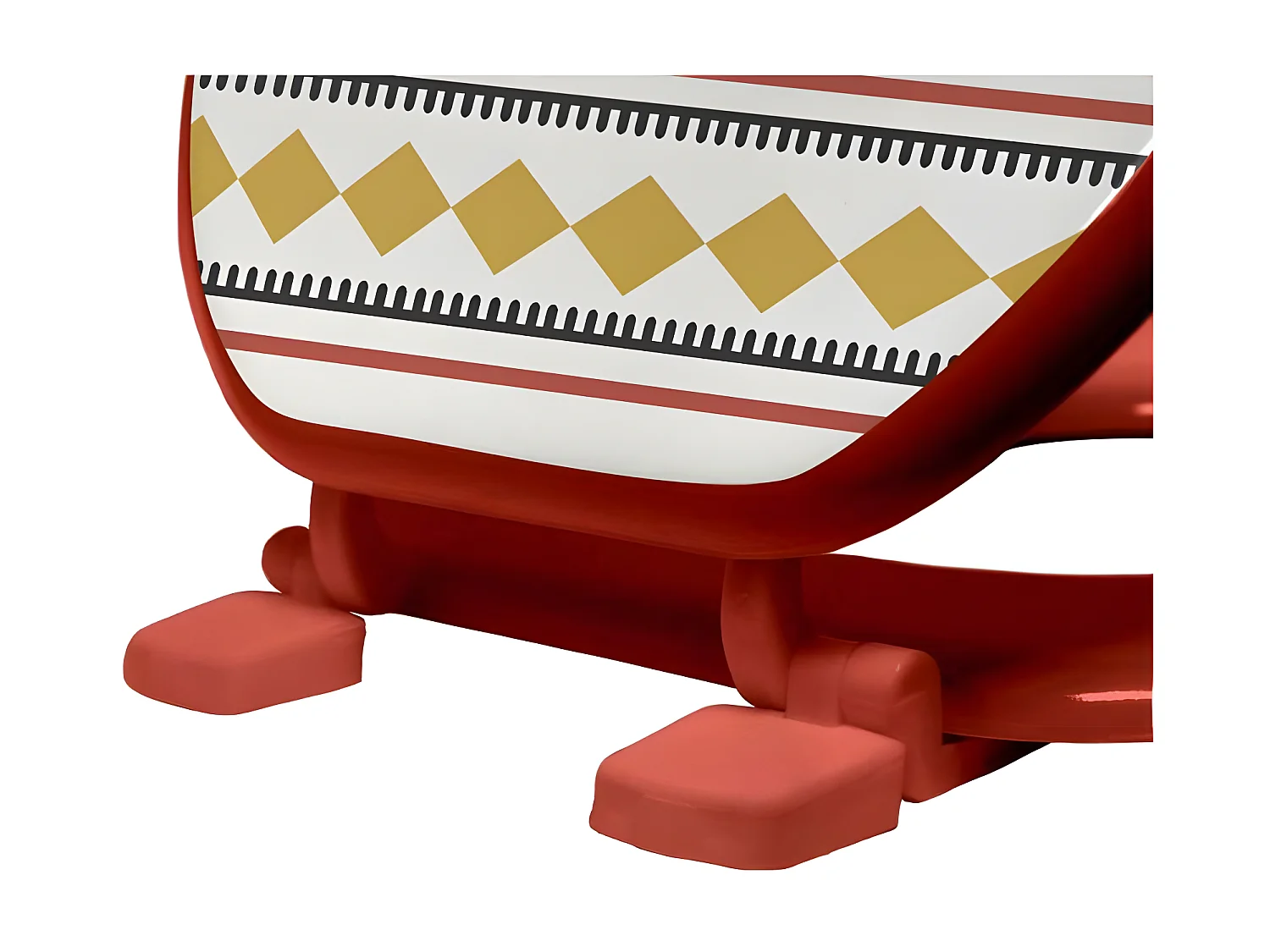 Abattant WC Imprimé "Esteban" 47cm Terracotta