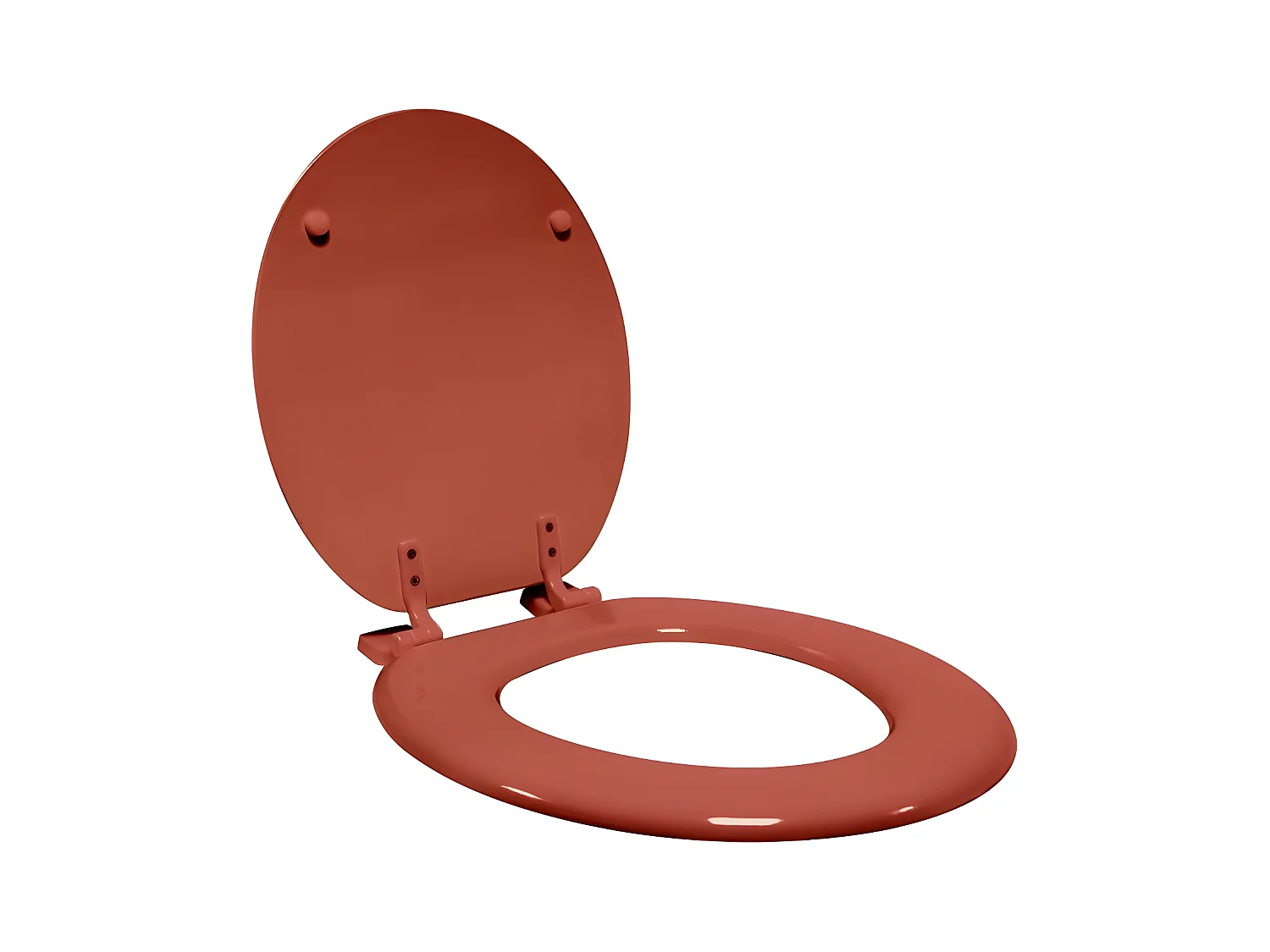 Abattant WC Imprimé "Esteban" 47cm Terracotta