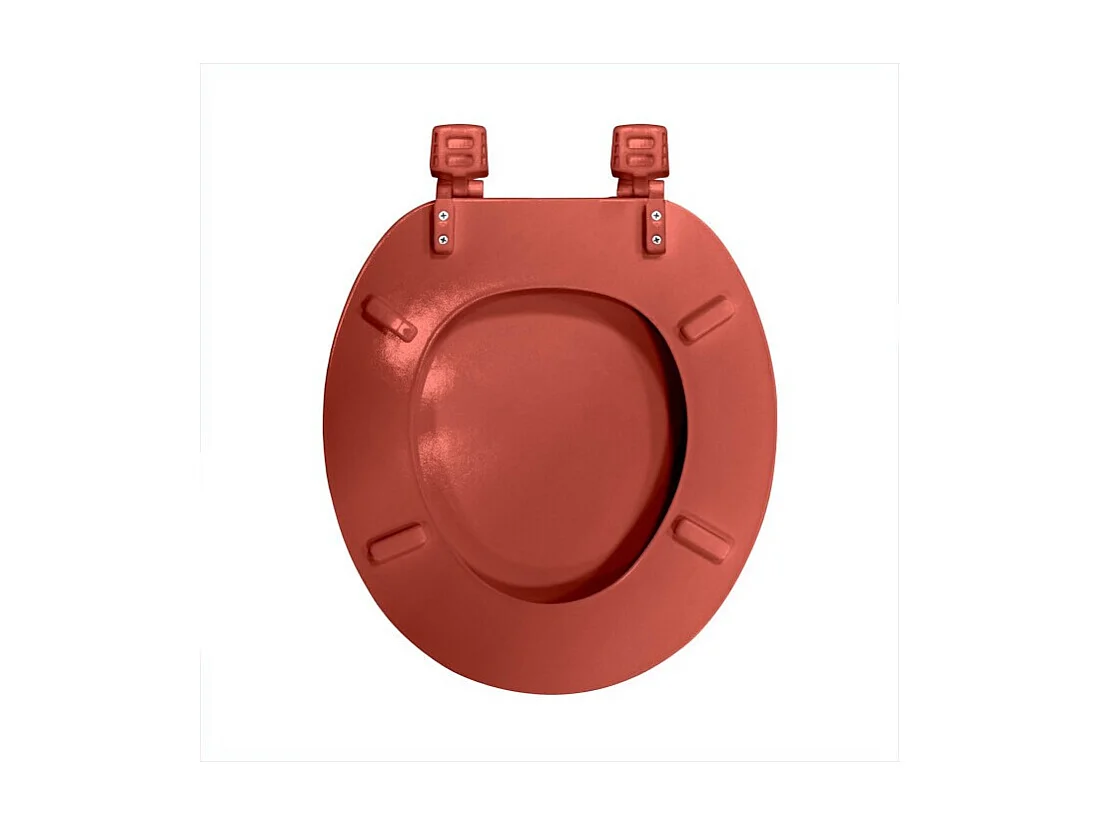 Abattant WC Imprimé "Esteban" 47cm Terracotta