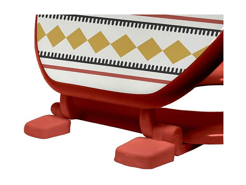 Abattant WC Imprimé "Esteban" 47cm Terracotta