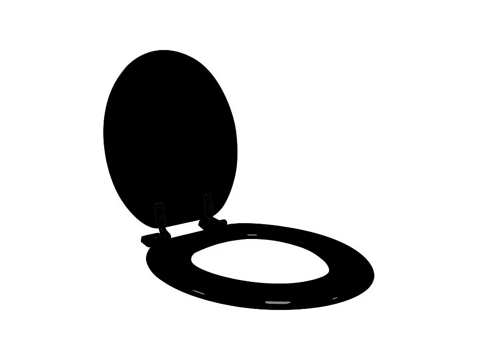 Abattant WC Imprimé "Orbella" 47cm Noir