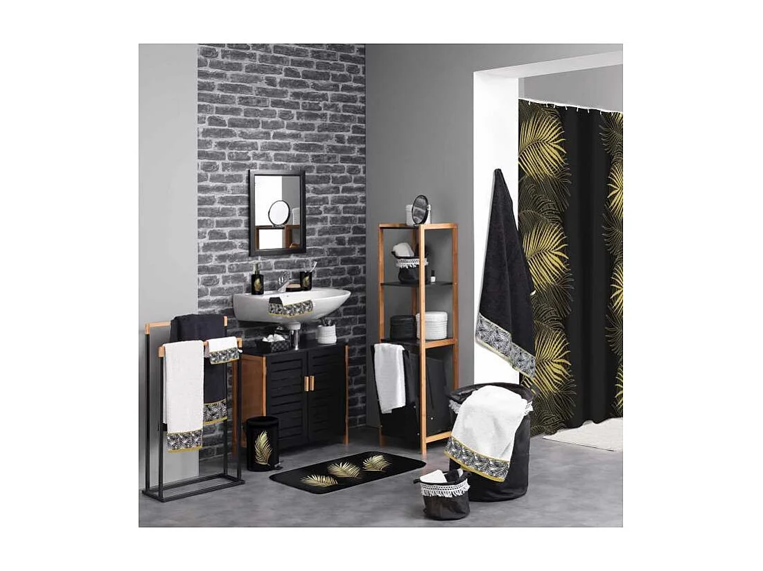 Abattant WC Imprimé "Orbella" 47cm Noir