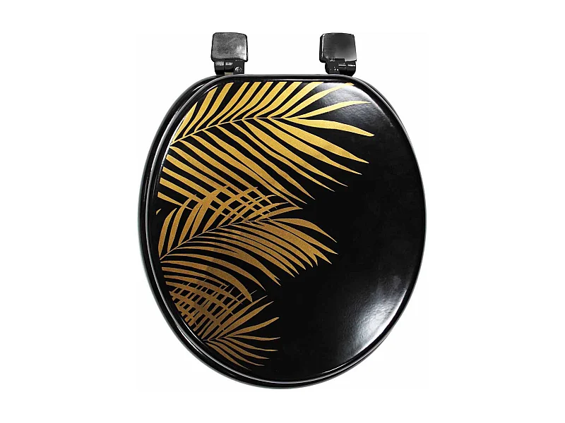 Abattant WC Imprimé "Orbella" 47cm Noir