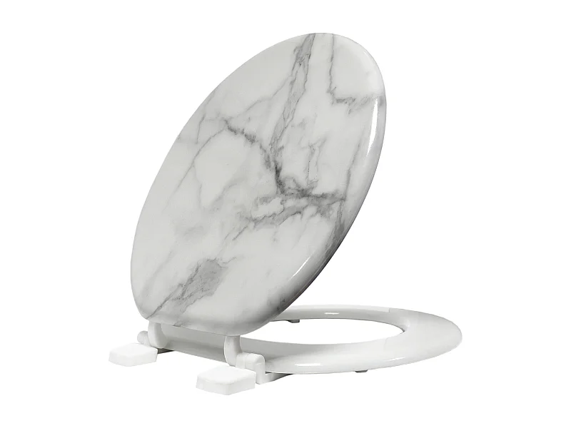 Asiento de inodoro con efecto mármol