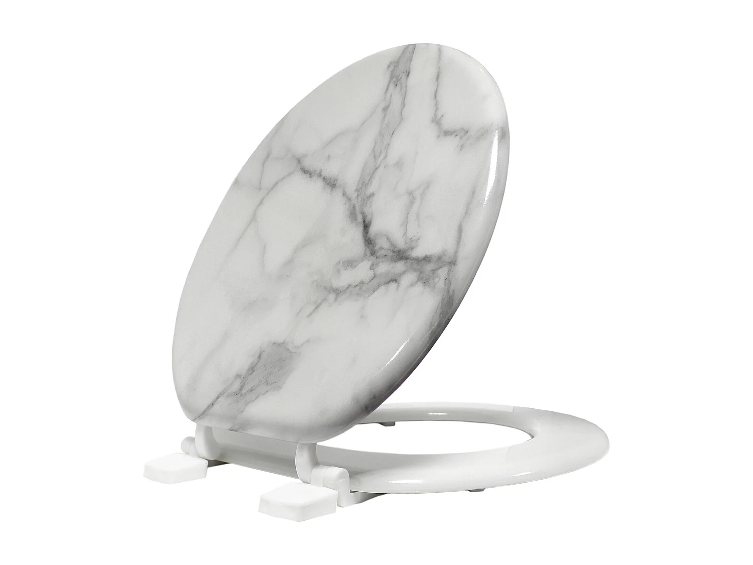 Asiento de inodoro con efecto mármol