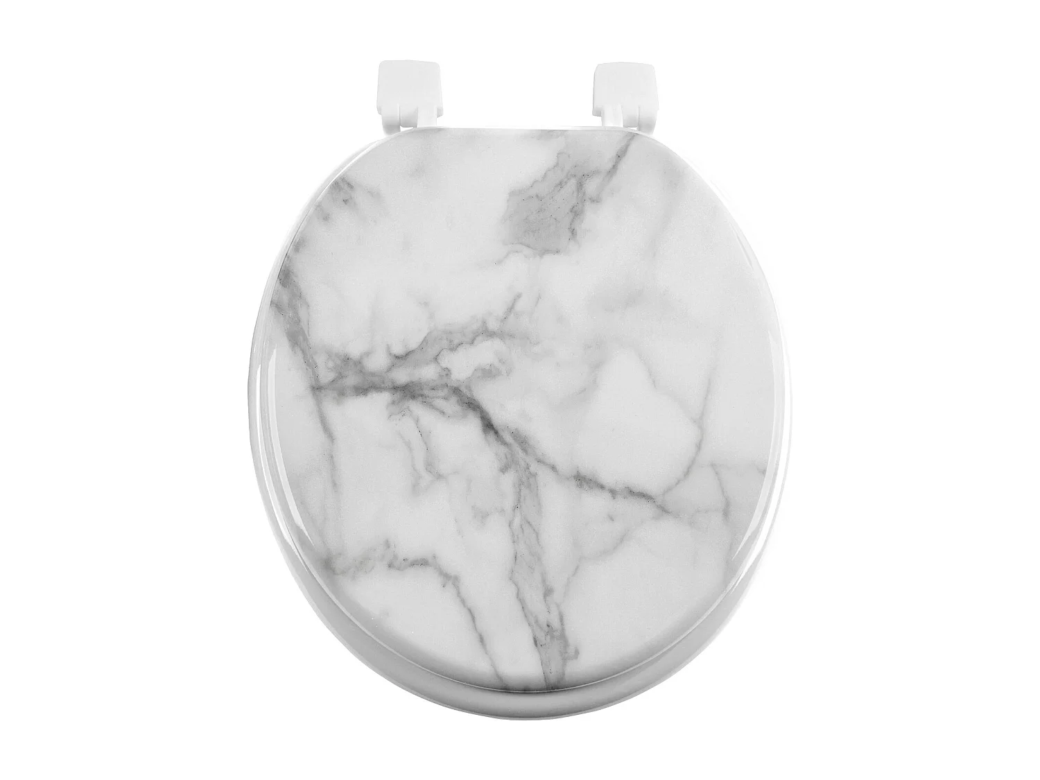 Asiento de inodoro con efecto mármol