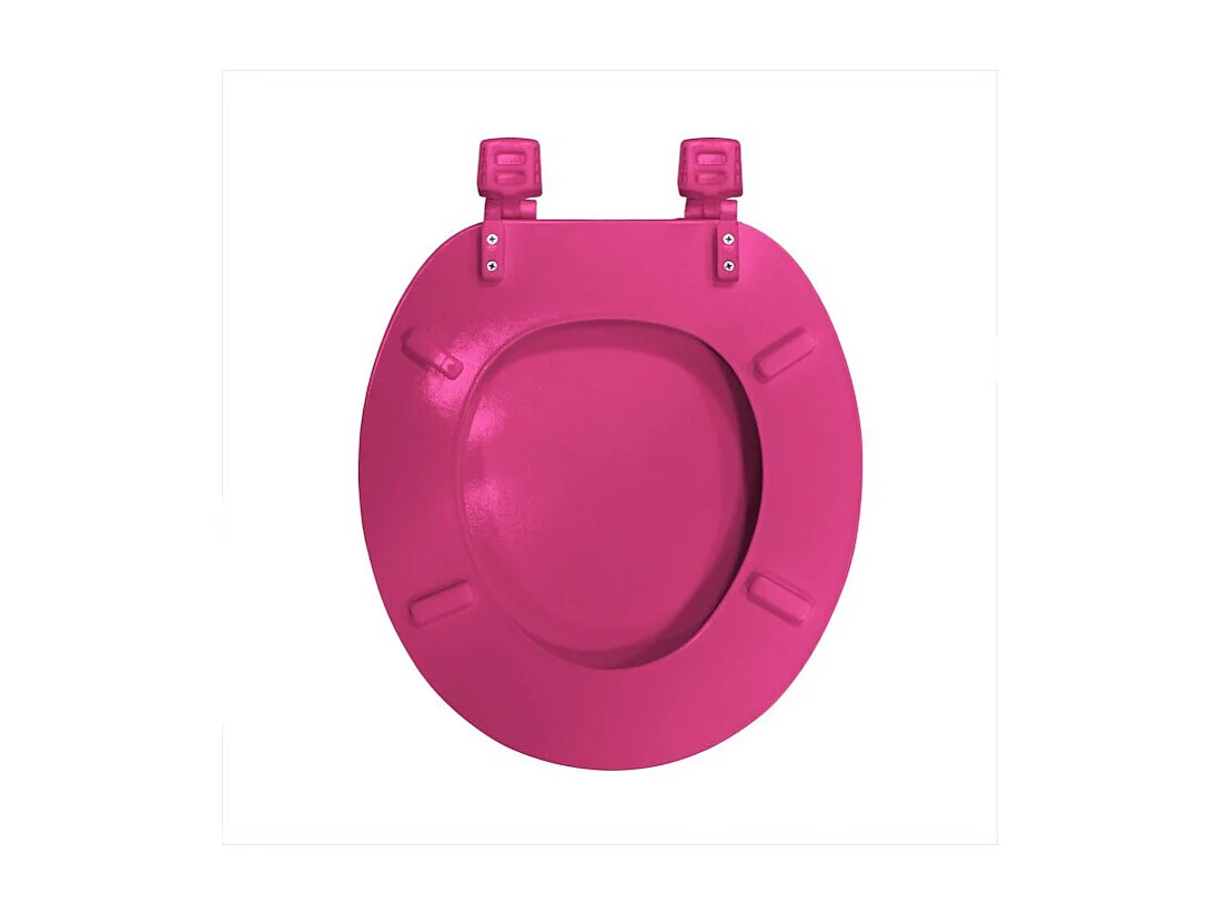 Abattant WC Imprimé "Chatibulle" 47cm Rose