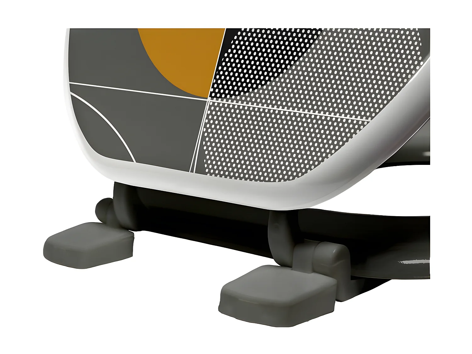 Abattant WC Imprimé "Color Pop" 47cm Gris