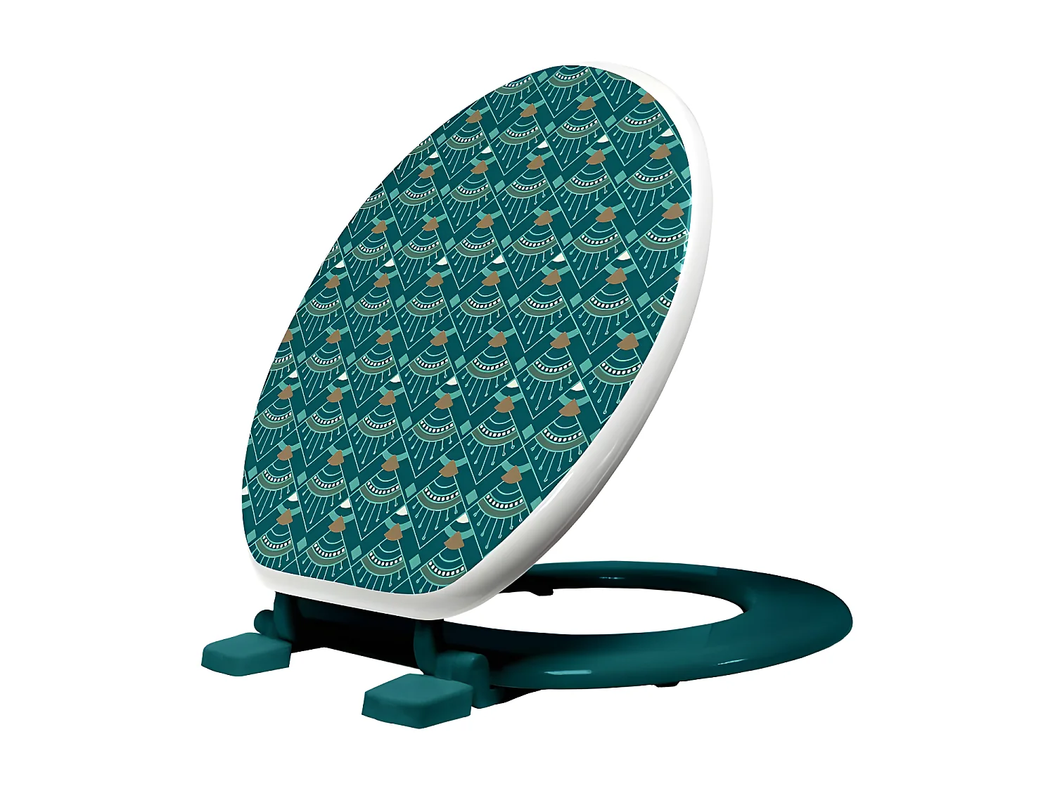 Abattant WC Imprimé "Imperia" 47cm Vert