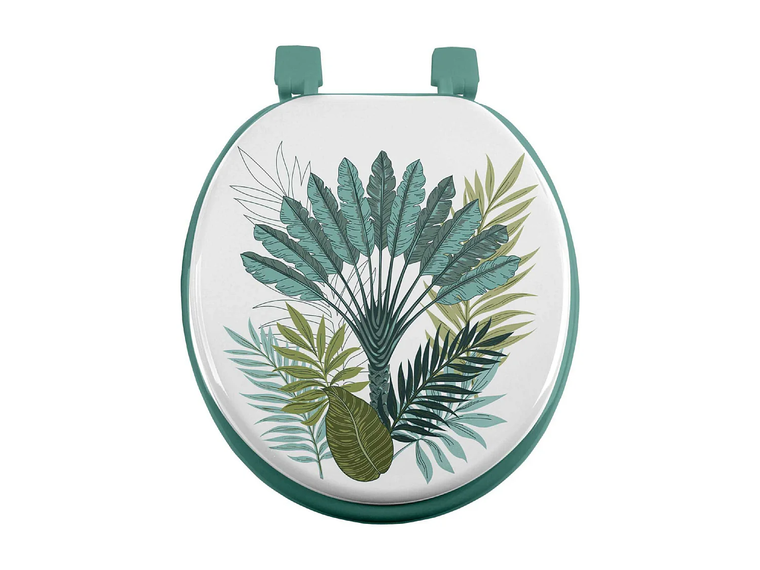 Abattant WC Imprimé "Panazio" 47cm Vert