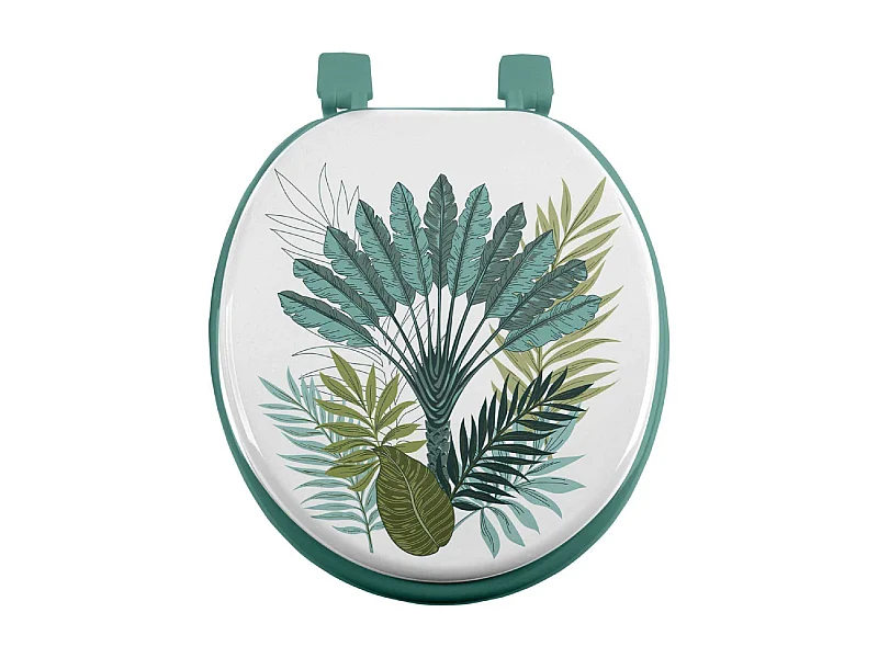 Abattant WC Imprimé "Panazio" 47cm Vert