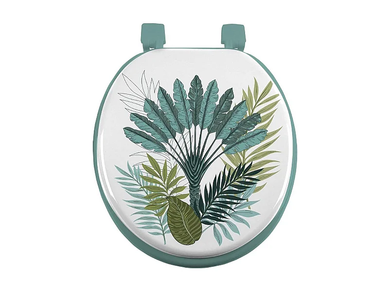 Abattant WC Imprimé "Panazio" 47cm Vert