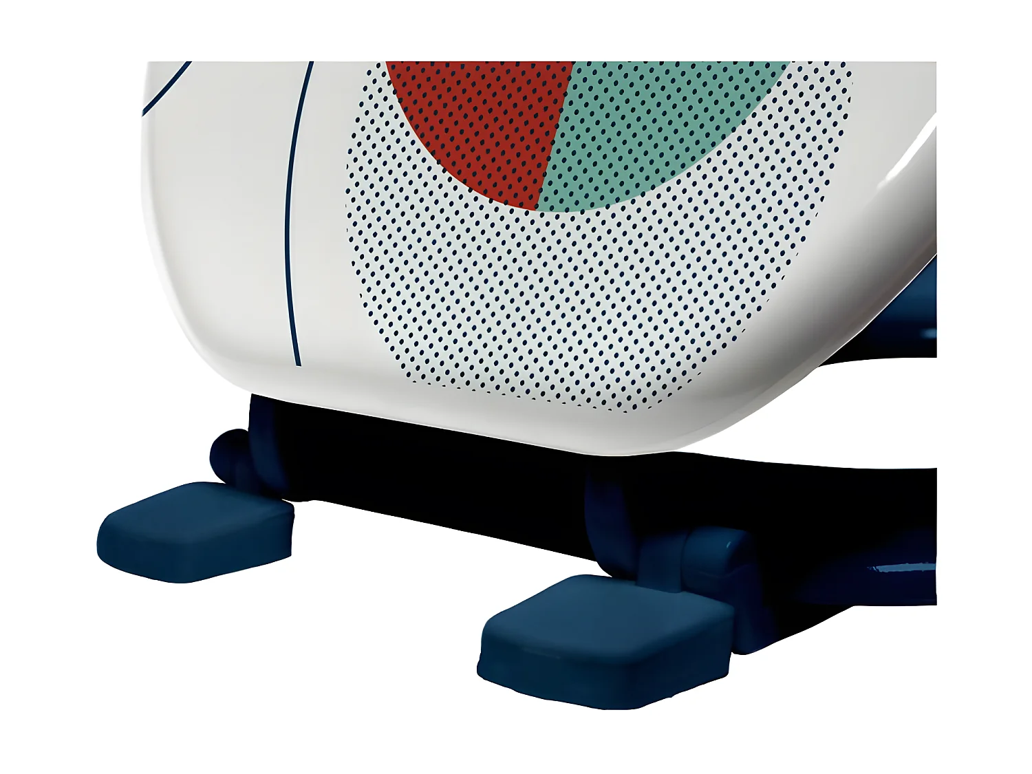 Abattant WC Imprimé "Color Pop" 47cm Bleu