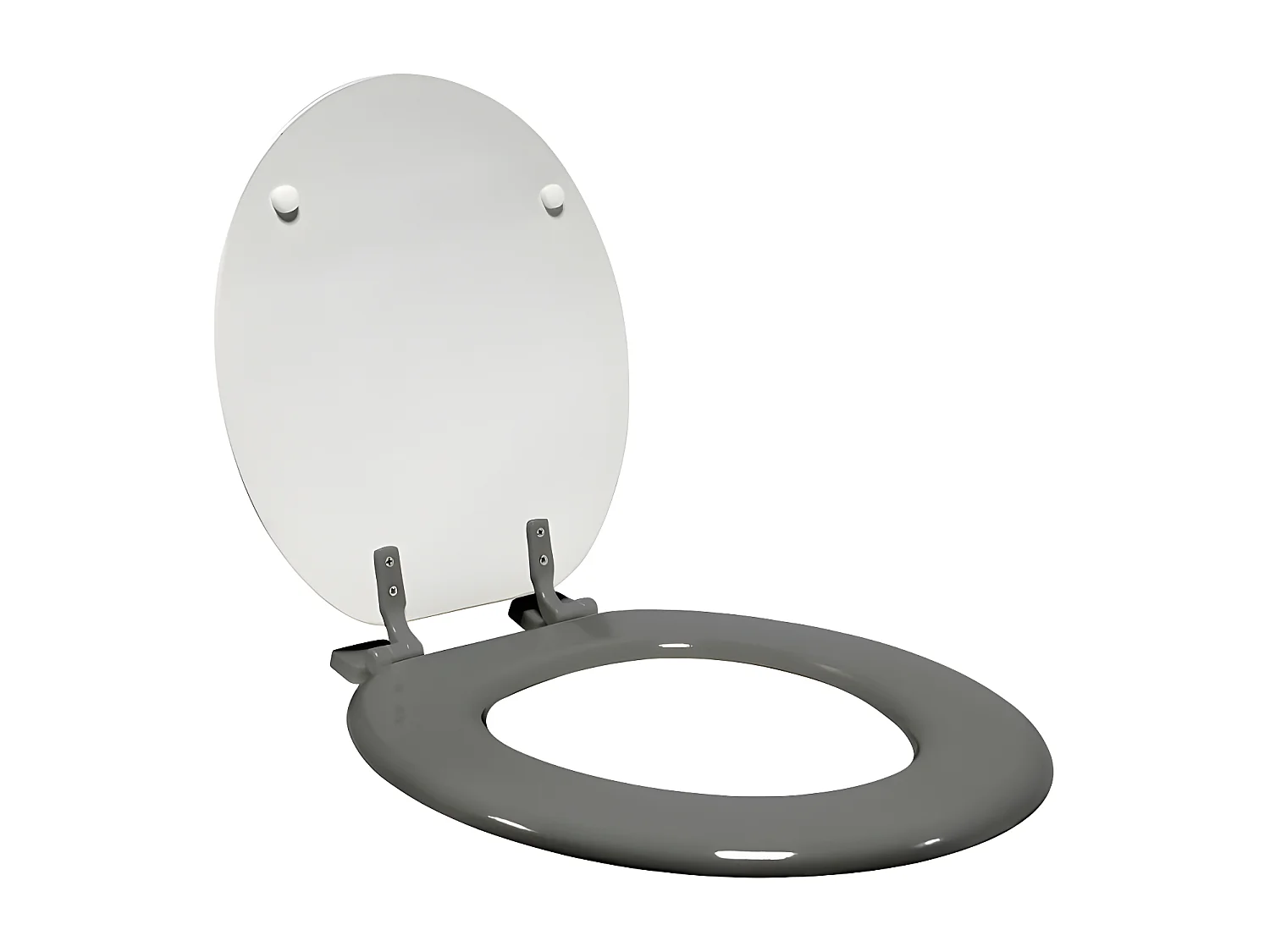 Abattant WC Imprimé "Memphis" 47cm Blanc