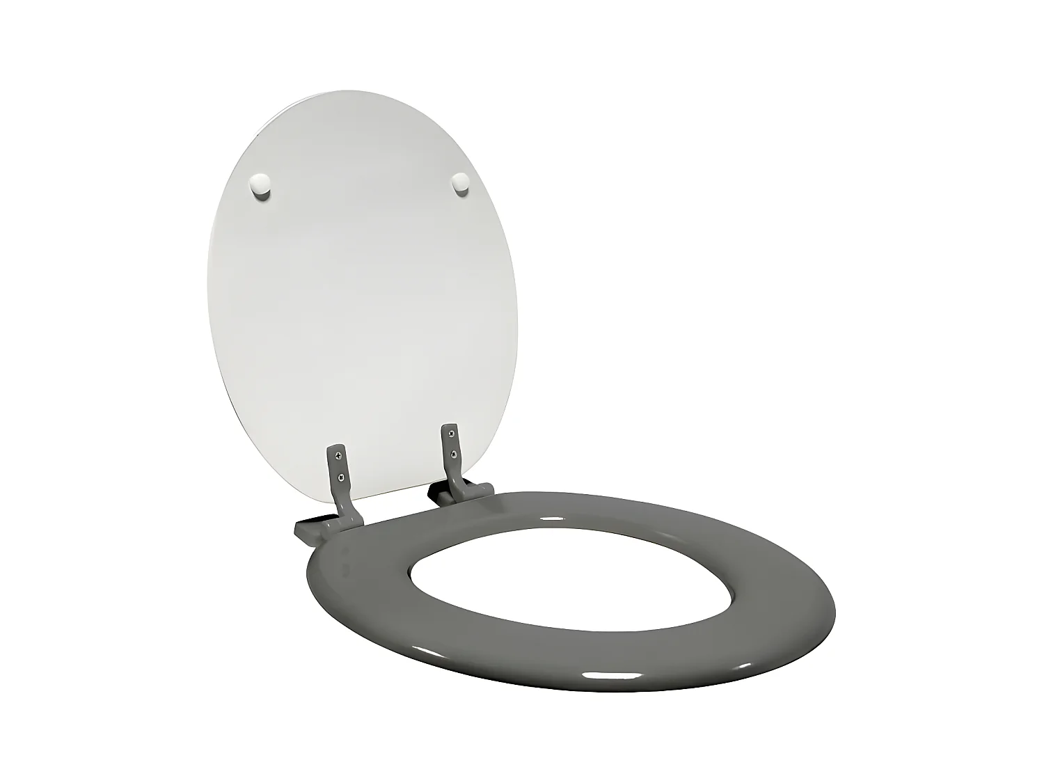 Abattant WC Imprimé "Memphis" 47cm Blanc