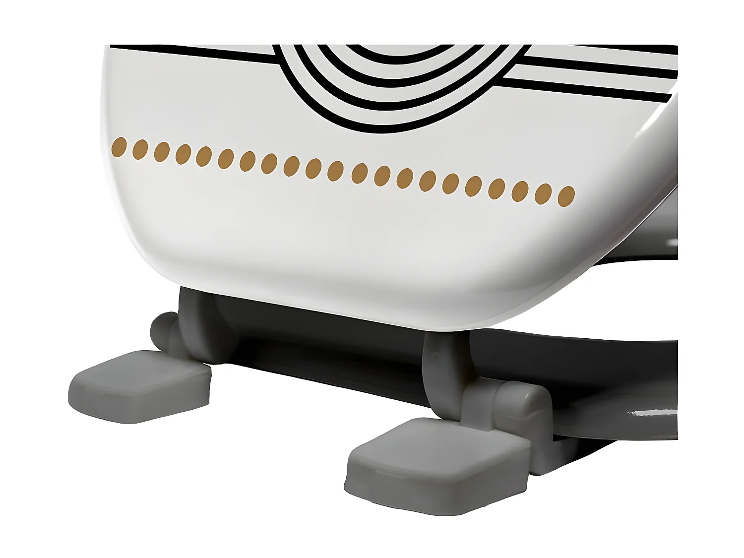 Abattant WC Imprimé "Memphis" 47cm Blanc