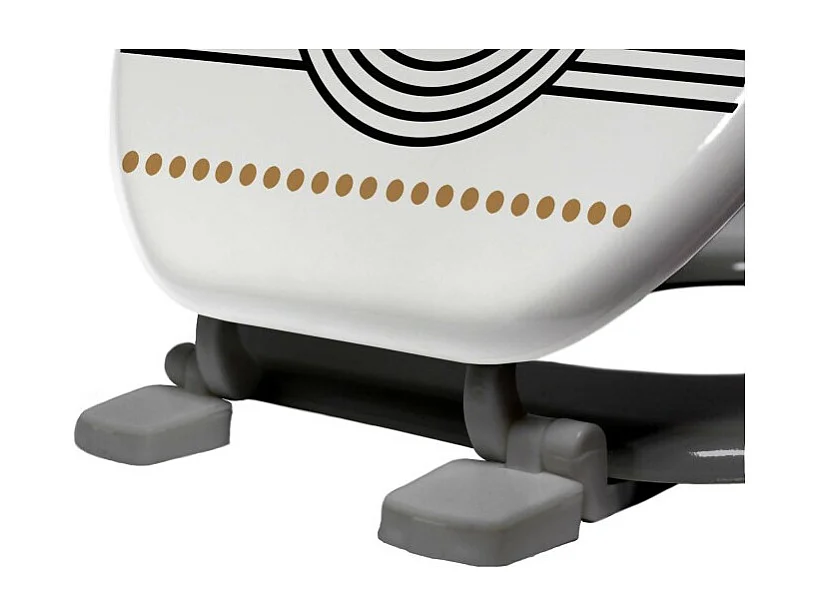 Abattant WC Imprimé "Memphis" 47cm Blanc