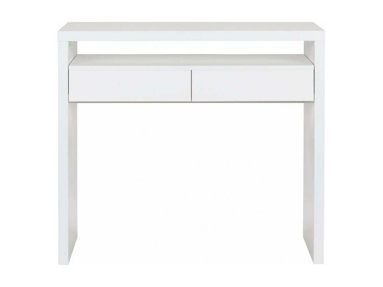 Bureau Extensible 1 Tiroir "Azort" 100cm Blanc