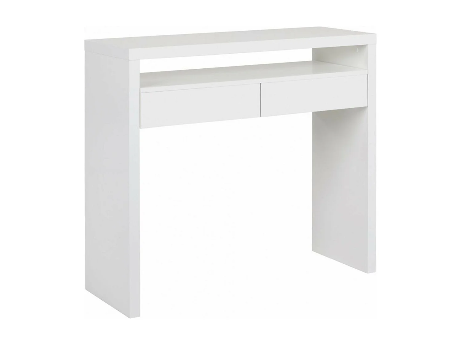 Bureau Extensible 1 Tiroir "Azort" 100cm Blanc
