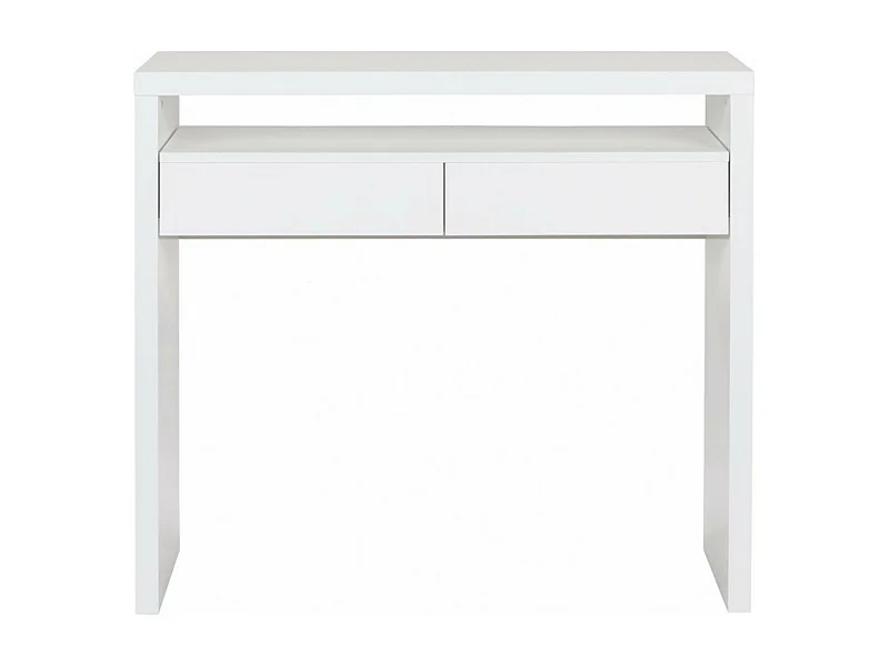 Bureau Extensible 1 Tiroir "Azort" 100cm Blanc