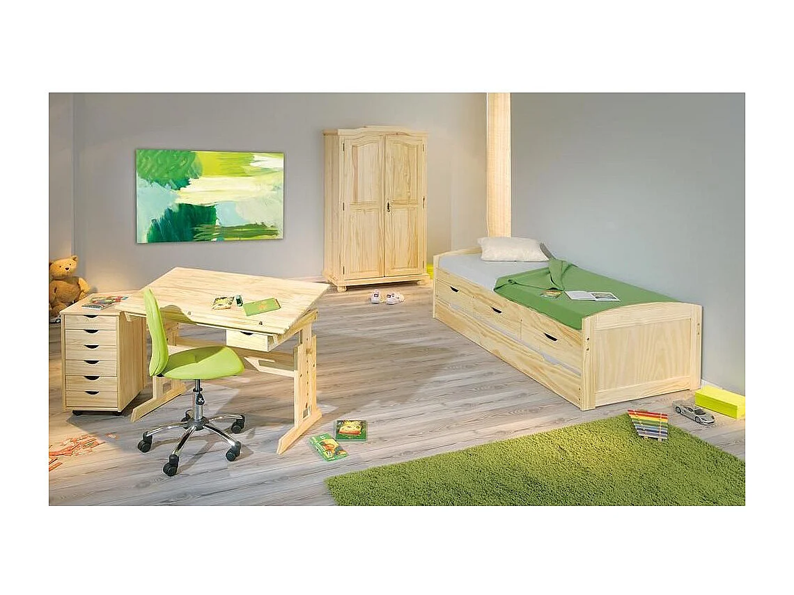 Bureau Enfant Inclinable "School" 109cm Naturel