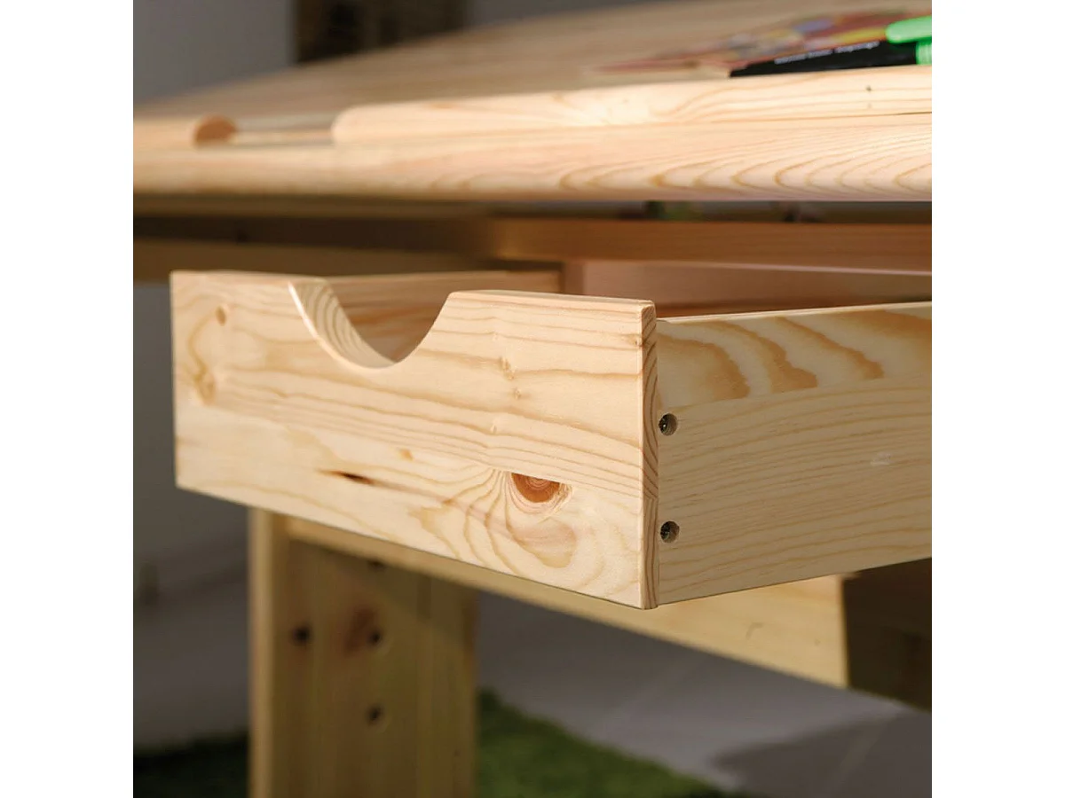 Bureau Enfant Inclinable "School" 109cm Naturel